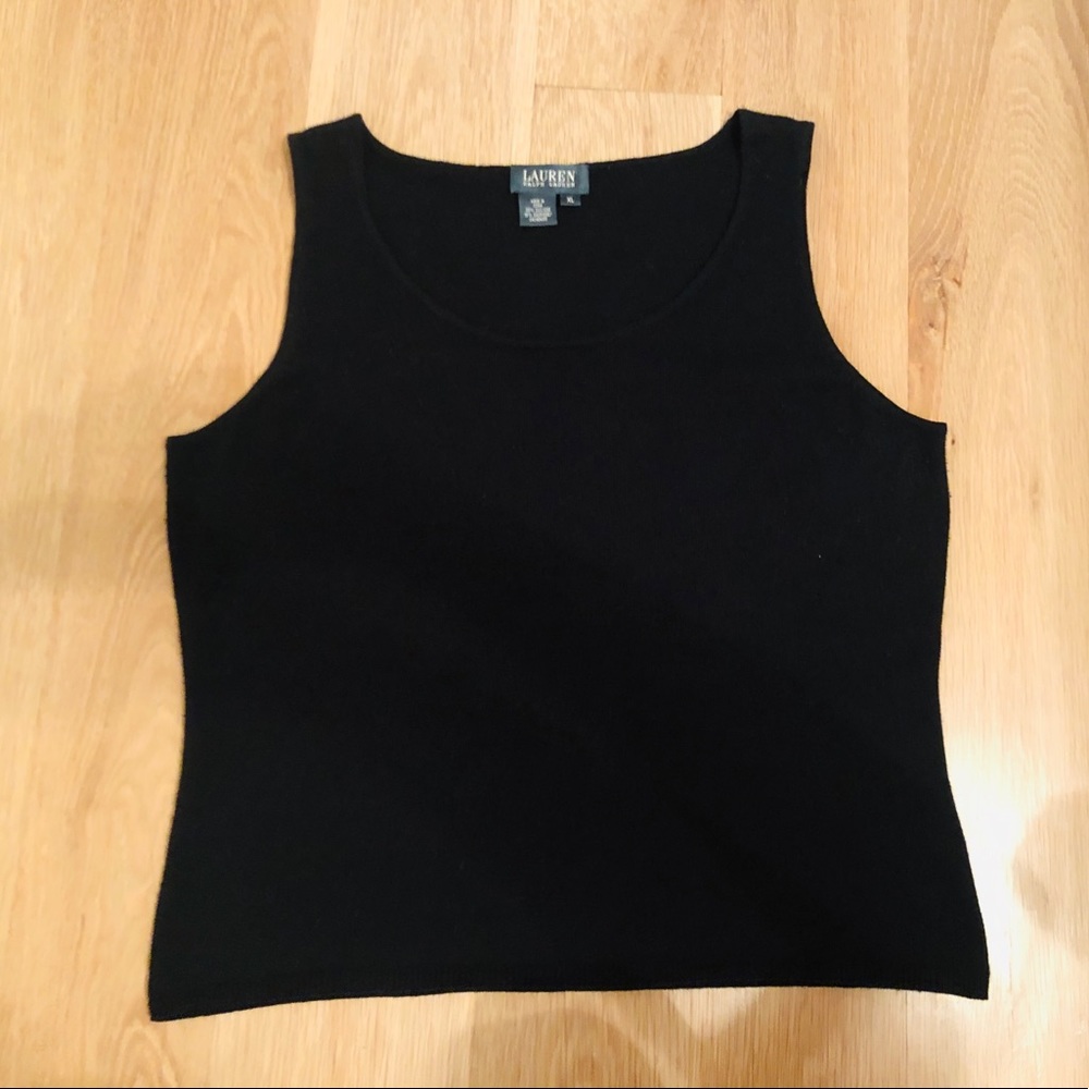 Lauren by Ralph Lauren XL vest silk cashmere - Picture 5 of 8